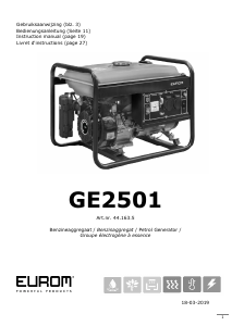 Manual Eurom GE2501 Generator