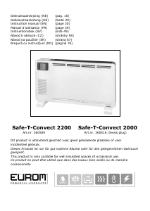 Mode d’emploi Eurom Safe-T-Convect 2000 Chauffage