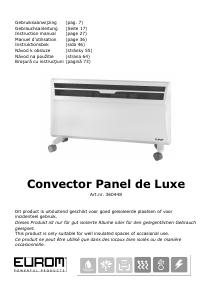 Návod Eurom Convector Panel de Luxe Ohrievač