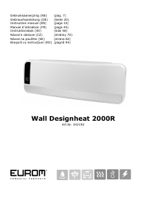 Bruksanvisning Eurom Wall Designheat 2000R Värmefläkt