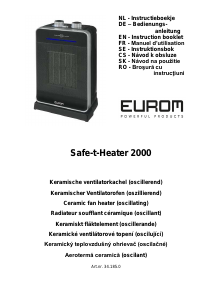 Manuál Eurom Safe-T-Heater 2000 Topení