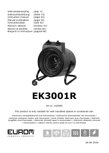 Manual Eurom EK3001R Radiator