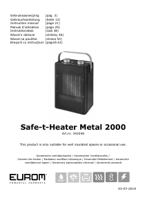 Bruksanvisning Eurom Safe-T-Heater 2000 Metal Värmefläkt