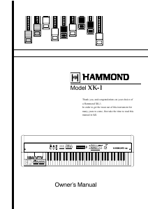 Handleiding Hammond XK-1 Orgel