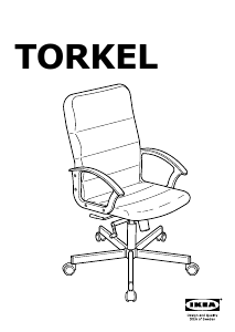 Brugsanvisning IKEA TORKEL Kontorstol