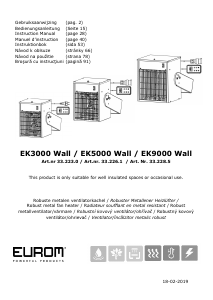 Handleiding Eurom EK3000 Wall Kachel