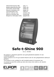 Bruksanvisning Eurom Safe-T-Shine 900 Värmefläkt