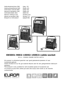 Manuál Eurom EK15002 Topení