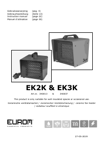 Mode d’emploi Eurom EK3K Chauffage