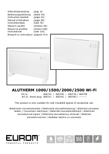 Manuál Eurom Alutherm 2500 WiFi Topení