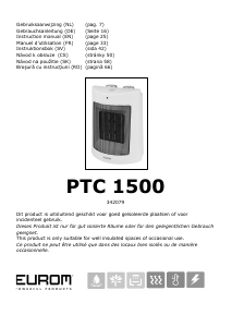 Mode d’emploi Eurom PTC 1500 Chauffage