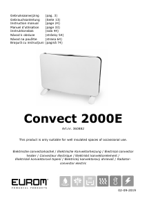 Mode d’emploi Eurom Convect 2000E Chauffage