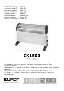 Bruksanvisning Eurom CK1500 Värmefläkt