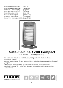 Bedienungsanleitung Eurom Safe-T-Shine 1200 Compact Heizgerät