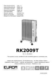 Mode d’emploi Eurom RK2009T Chauffage