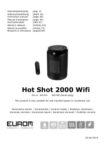Manuál Eurom Hot Shot 2000 Wifi Topení