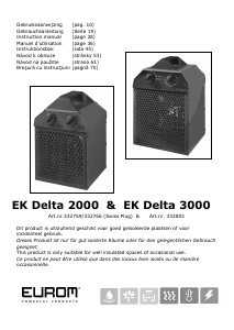 Mode d’emploi Eurom EK Delta 3000 Chauffage