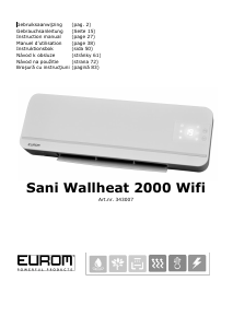 Bruksanvisning Eurom Sani-Wallheat 2000 WiFi Värmefläkt