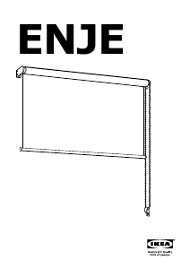 사용 설명서 이케아 ENJE 롤러 블라인드