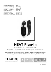 Manuál Eurom Heat Plug-in Topení