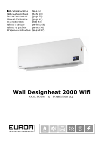 Bruksanvisning Eurom Wall Designheat 2000 WiFi Värmefläkt