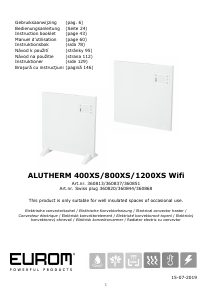 Manuál Eurom Alutherm 400XS Wifi Topení