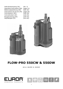 Bedienungsanleitung Eurom Flow Pro 550DW Gartenpumpe