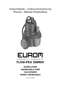 Bedienungsanleitung Eurom Flow Pro 350MOP Gartenpumpe