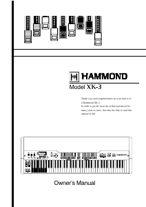 Manual Hammond XK-3 Organ