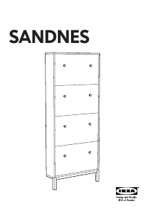 Mode d’emploi IKEA SANDNES Armoire à chaussures