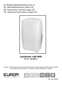 Mode d’emploi Eurom Coolsilent 100 Wifi Climatiseur