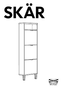 Käyttöohje IKEA SKAR Kenkäkaappi