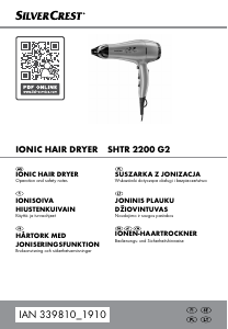 Manual SilverCrest SHTR 2200 G2 Hair Dryer