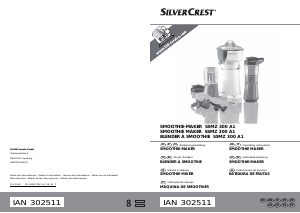 Manual SilverCrest SSMZ 300 A1 Liquidificadora