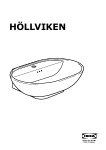 Manual IKEA HOLLVIKEN Chiuvetă