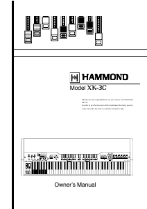 Handleiding Hammond XK-3c Orgel