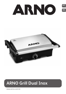 Manual Arno SW332DB0 Dual Inox Grelhador de contacto