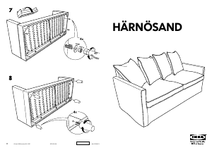 Manuál IKEA HARNOSAND Pohovka