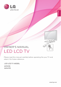 Handleiding LG M1931D-PR LED monitor