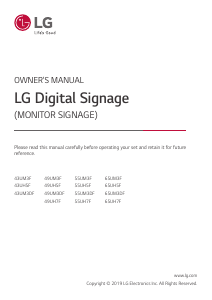 Handleiding LG 55UH7F-B LED monitor