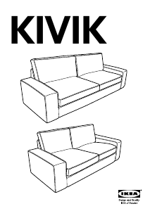 Kasutusjuhend IKEA KIVIK Diivan