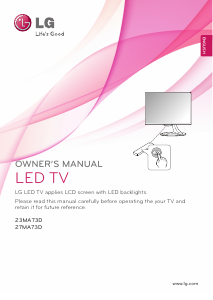 Handleiding LG 23MA73D-PR LED monitor