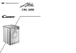 Manual de uso Candy CBL 1055 Lavadora