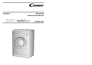 Manual de uso Candy CM 611TXT-37 Lavadora