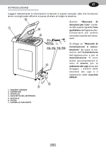 Manuale Candy CTD 105 ES Lavatrice
