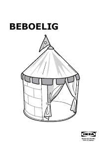 Manual de uso IKEA BEBOELIG Carpa de campaña