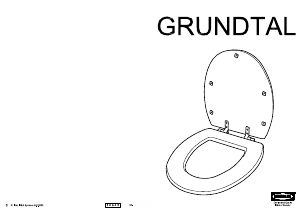 Használati útmutató IKEA GRUNDTAL WC-ülőke