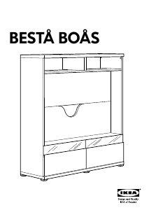 Kasutusjuhend IKEA BESTA BOAS Telerialus