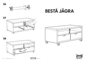 Brugsanvisning IKEA BESTA JAGRA TV-møbel