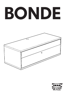 Priročnik IKEA BONDE TV-element